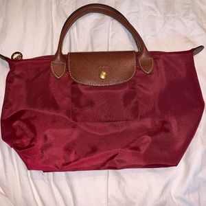 BRAND NEW Small Red Long Champ Purse